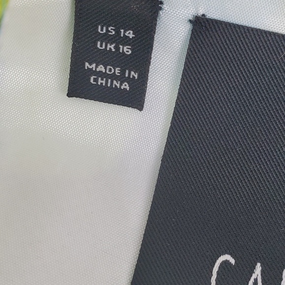 Carlisle Summer Spring Floral Sheath Dress Size 14 - Picture 5 of 8